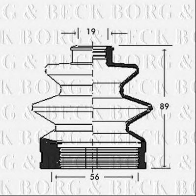 BORG & BECK bcb2723 -  Пыльник, приводной вал
